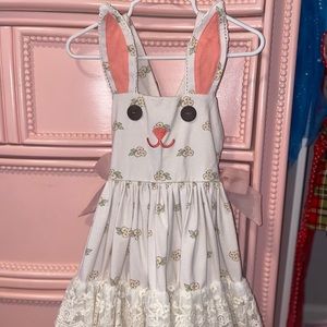 *SOLD*Girls bunny dress *matching sister dress*